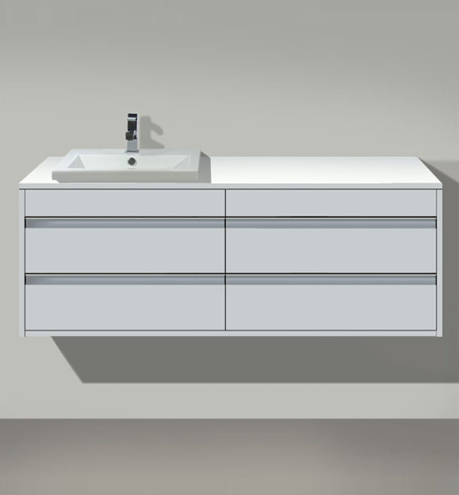 Wall Mounted 4 Drawer Unit For Vanity Basin, Sink With Vanity Unit Uk