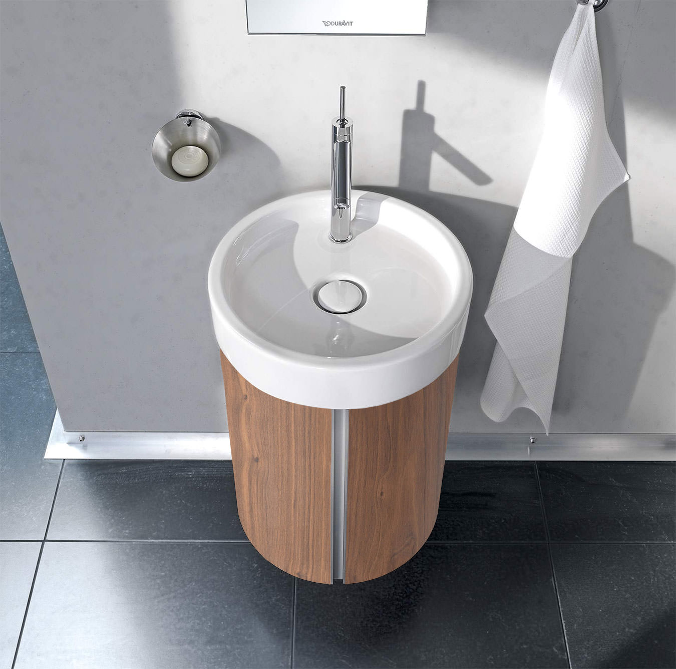 Duravit Starck Wall Mounted 450mm Vanity Unit And 470mm Basin S19523