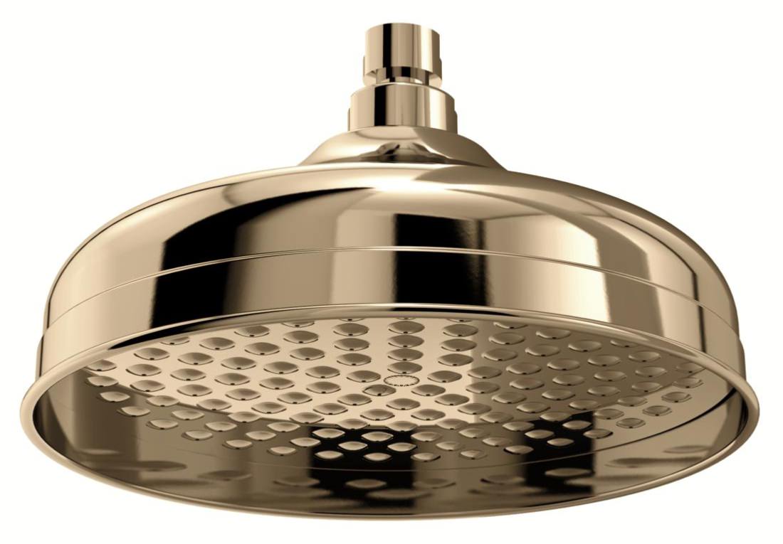 Bristan Traditional 200mm Round Fixed Shower Head Vintage Gold FH