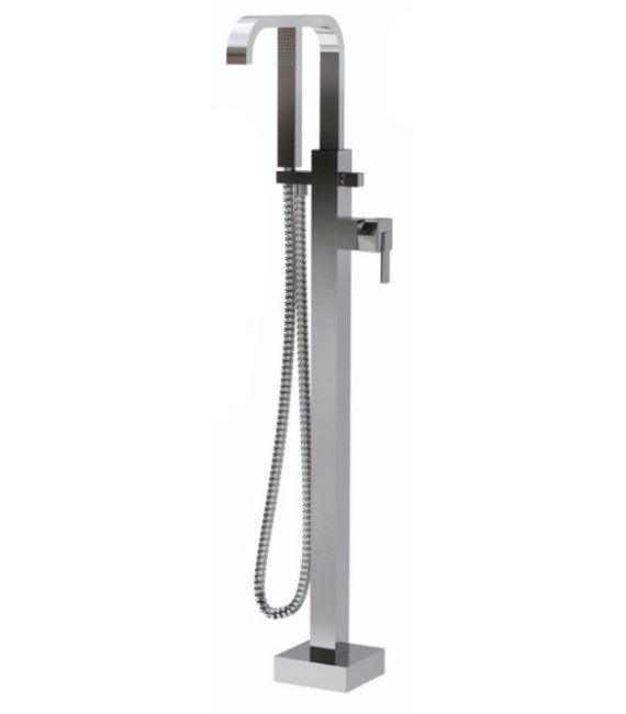 Bristan Qube Floor Standing Bath Shower Mixer Tap QU FSBSM C
