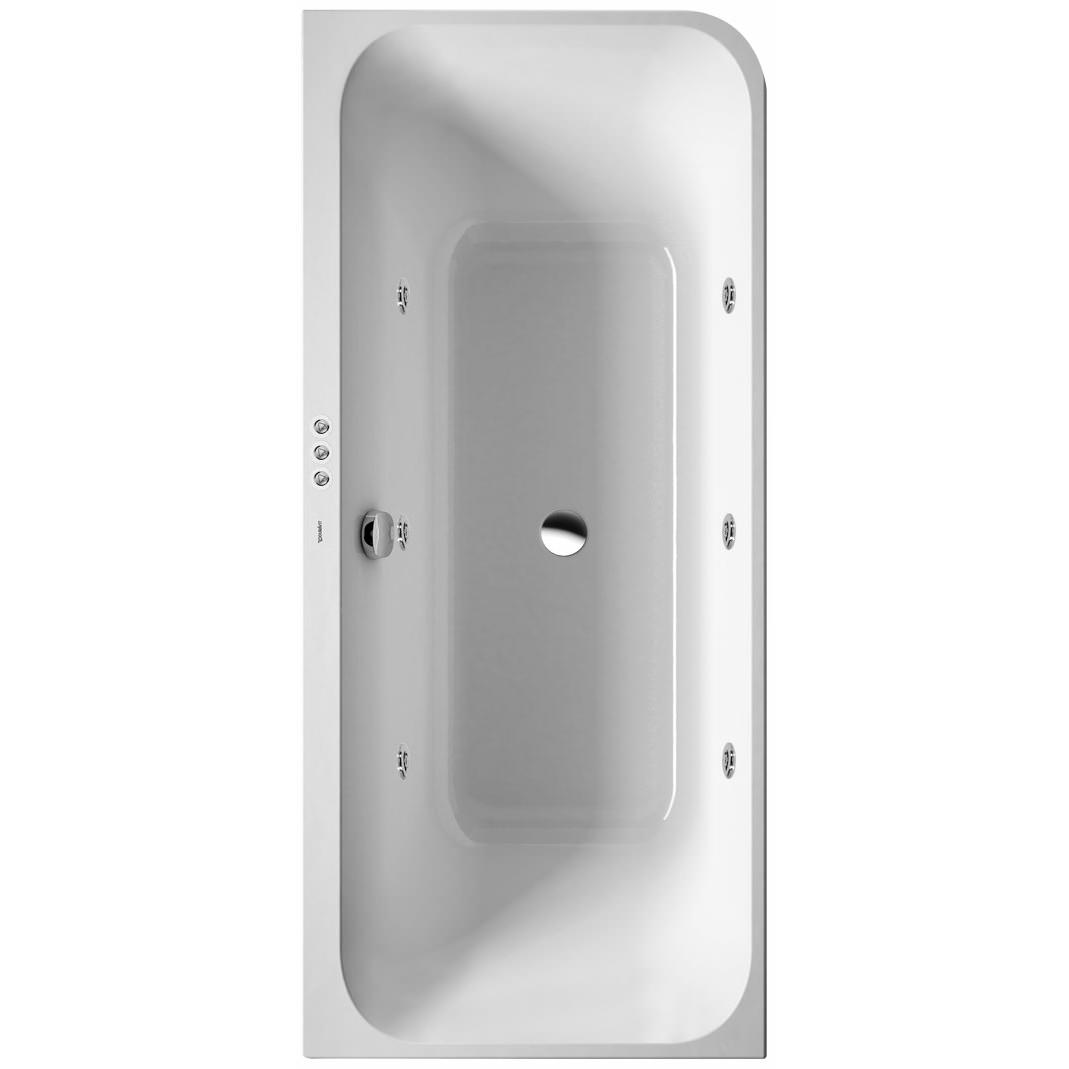 Duravit Happy D2 1800 x 800mm Left Hand Corner Bath With Panel Jet ...