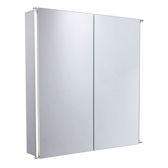 Tavistock Sleek 600mm Double Door Mirror Cabinet With Led Lighting
