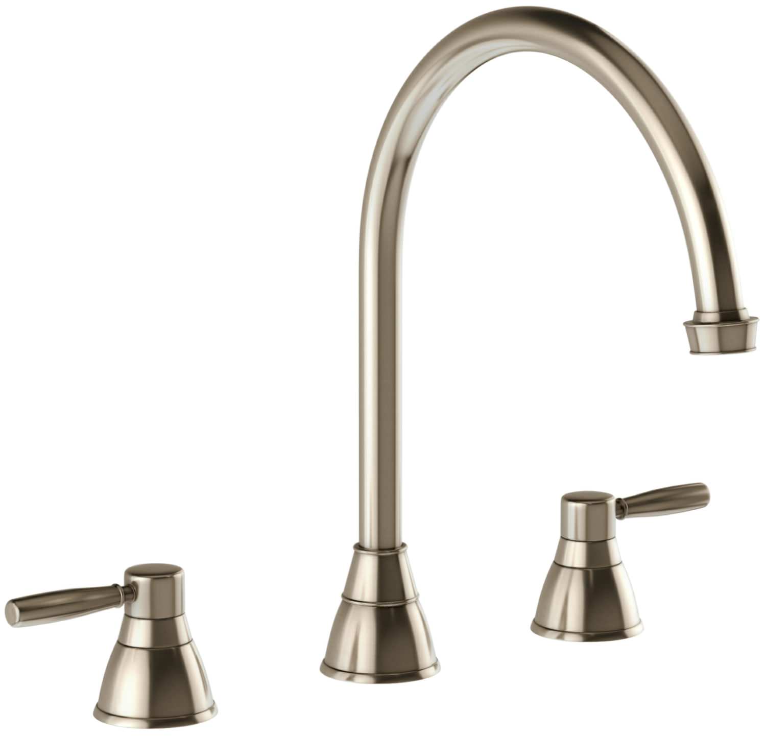 Abode Brompton Pewter 3 Hole Kitchen Mixer Tap | AT3045