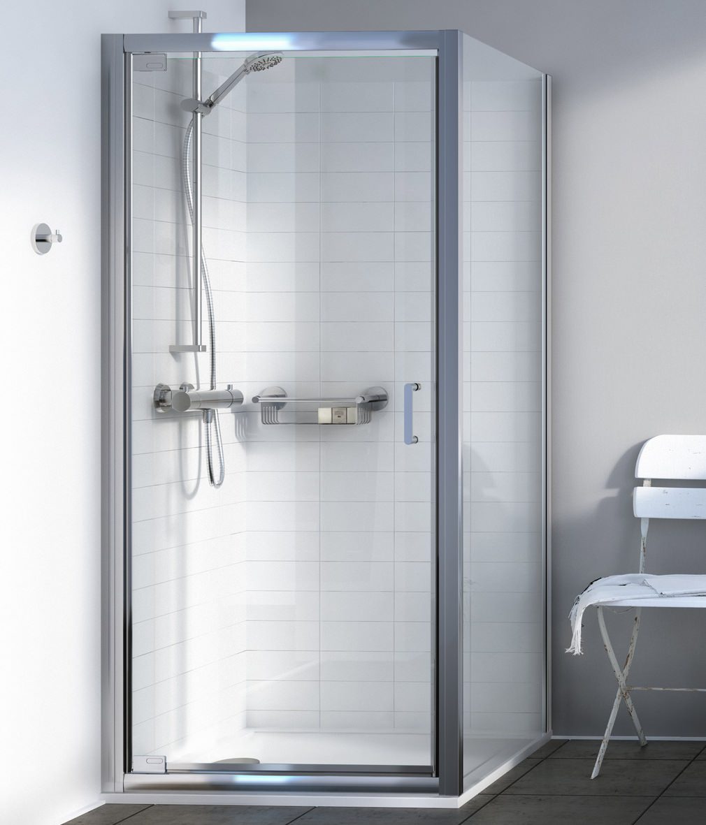 900mm pivot shower door