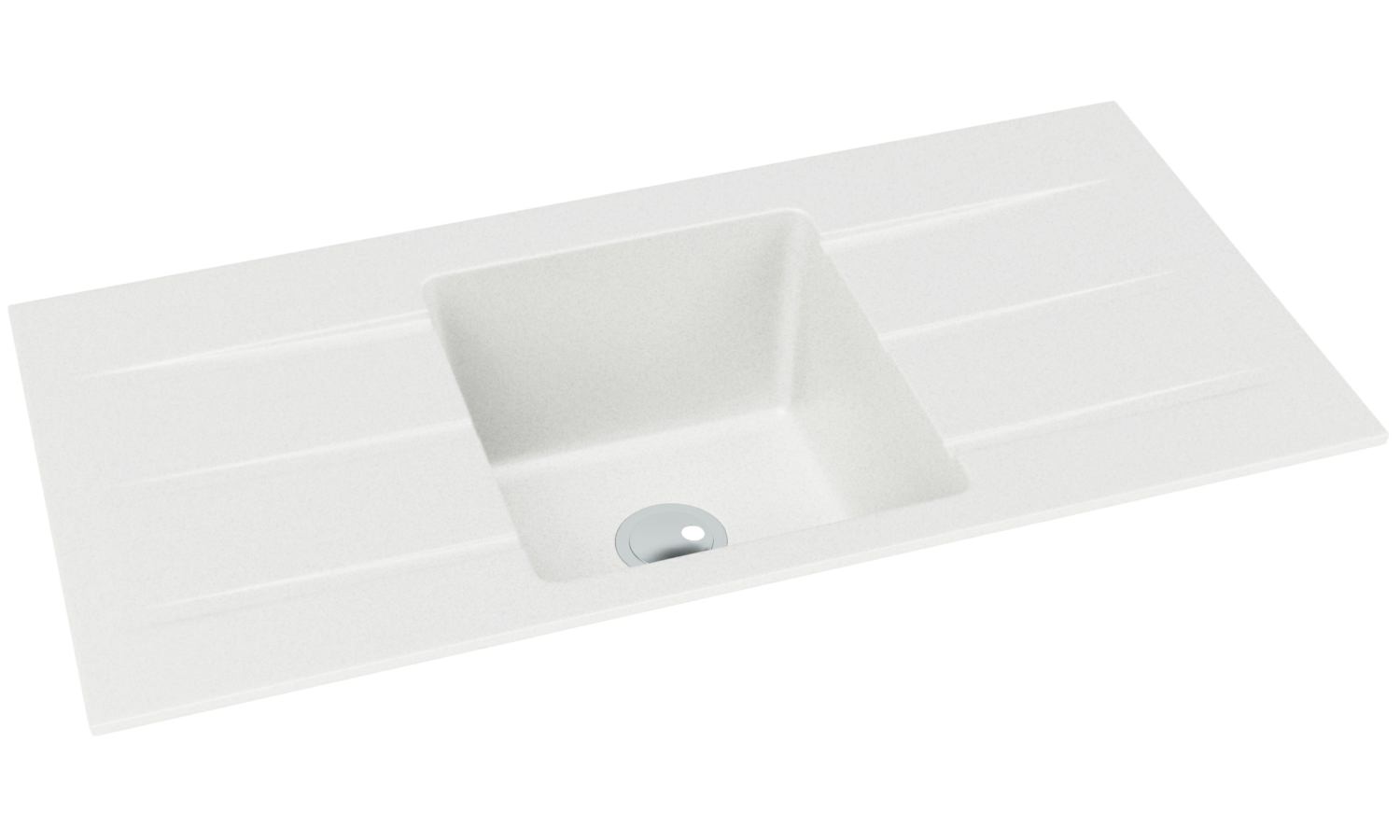 Abode Zero One Bowl Kitchen Sink With Double Drainer Aw3008