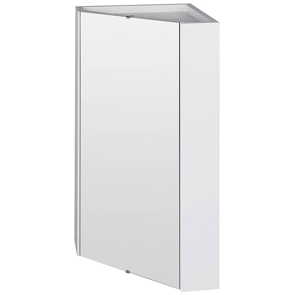 white bathroom corner cabinet