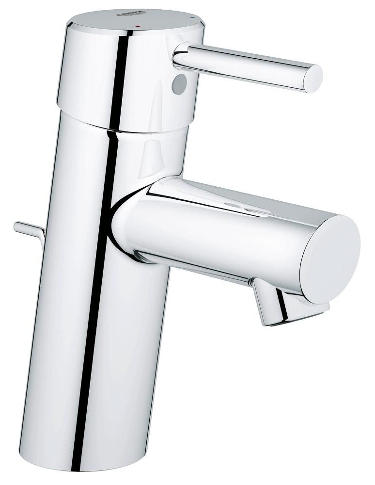 Grohe 34702001 Concetto Single-Handle Bathroom Faucet XS-Size with Drain Assembly in Starlight Chrome, 