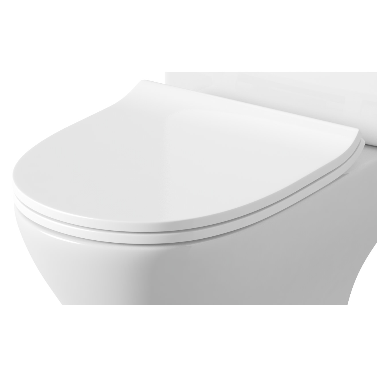 Lauren Saffron Soft Close Sandwich Style WC Toilet Seat And Cover NCG298