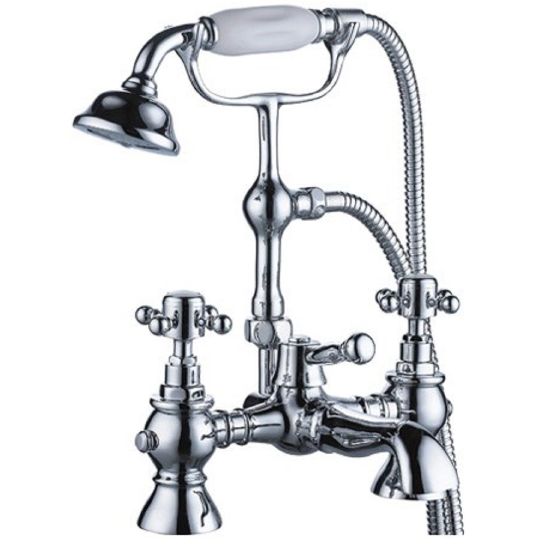 Mayfair York Traditional Bath Shower Mixer Tap With Kit - YRK007