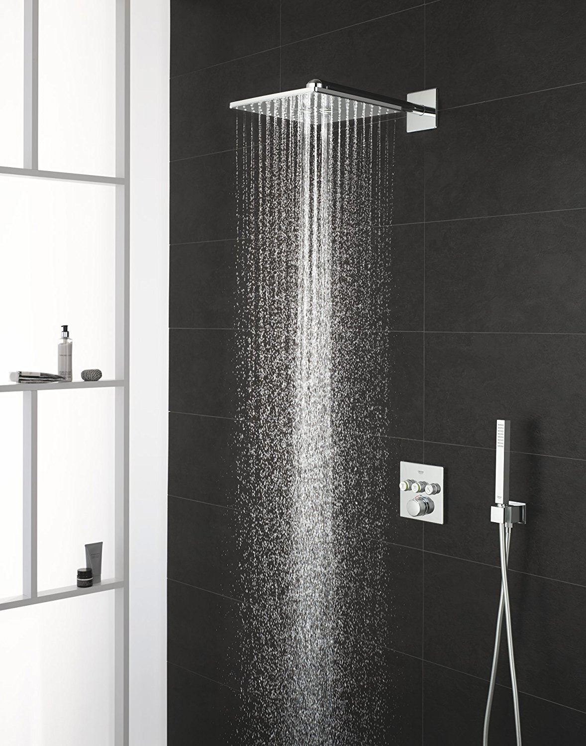 Grohe Smart Control 3 Way Chrome Square Shower Set