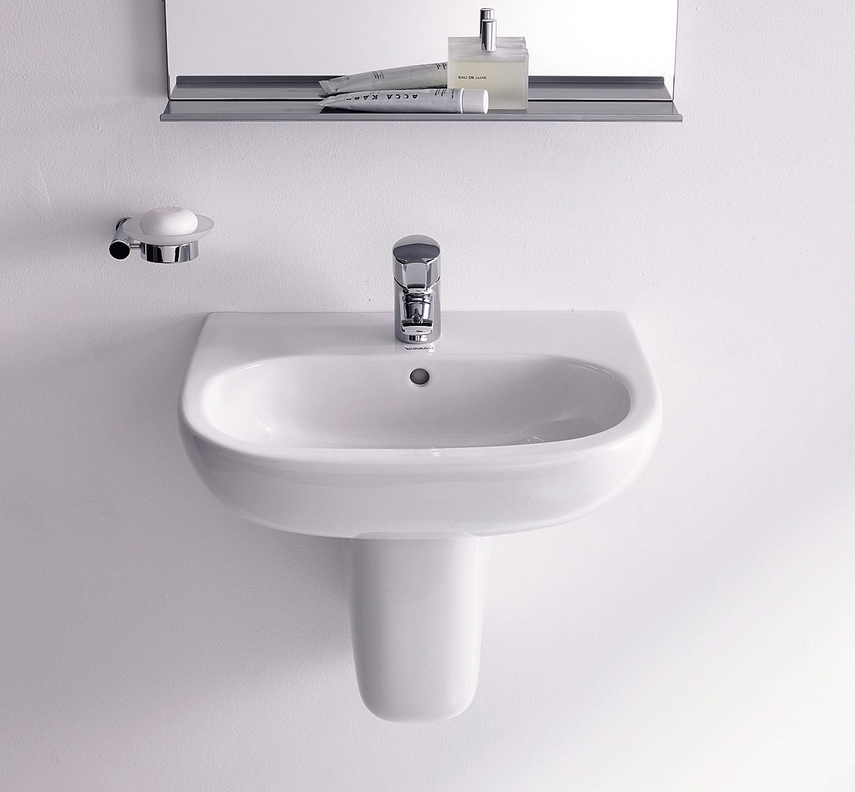 Duravit D-Code 650mm Washbasin With 1 Tap Hole And Overflow - 23106500002