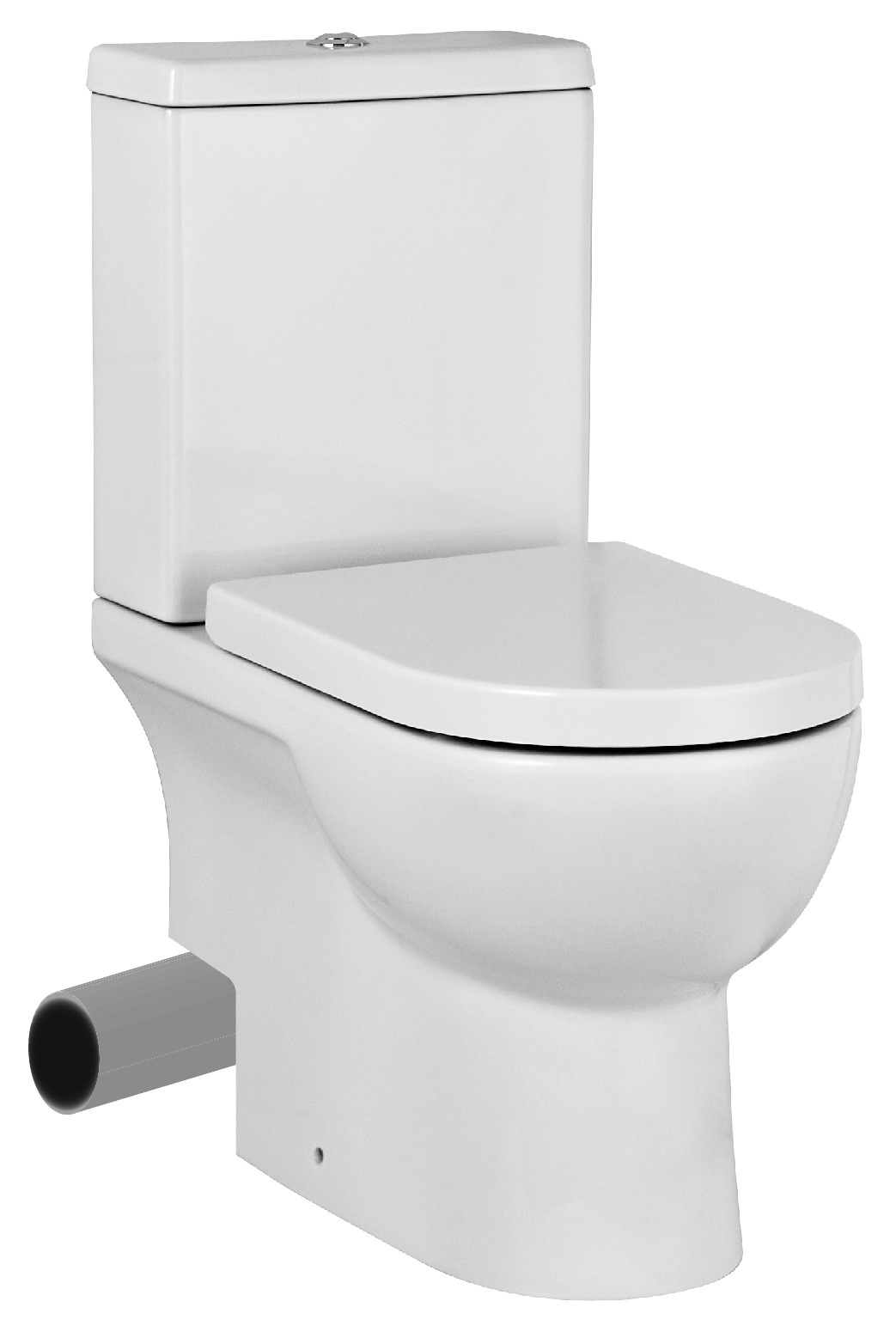 Saneux Austen Close Coupled Left Hand Soil Exit WC Pan With Cistern