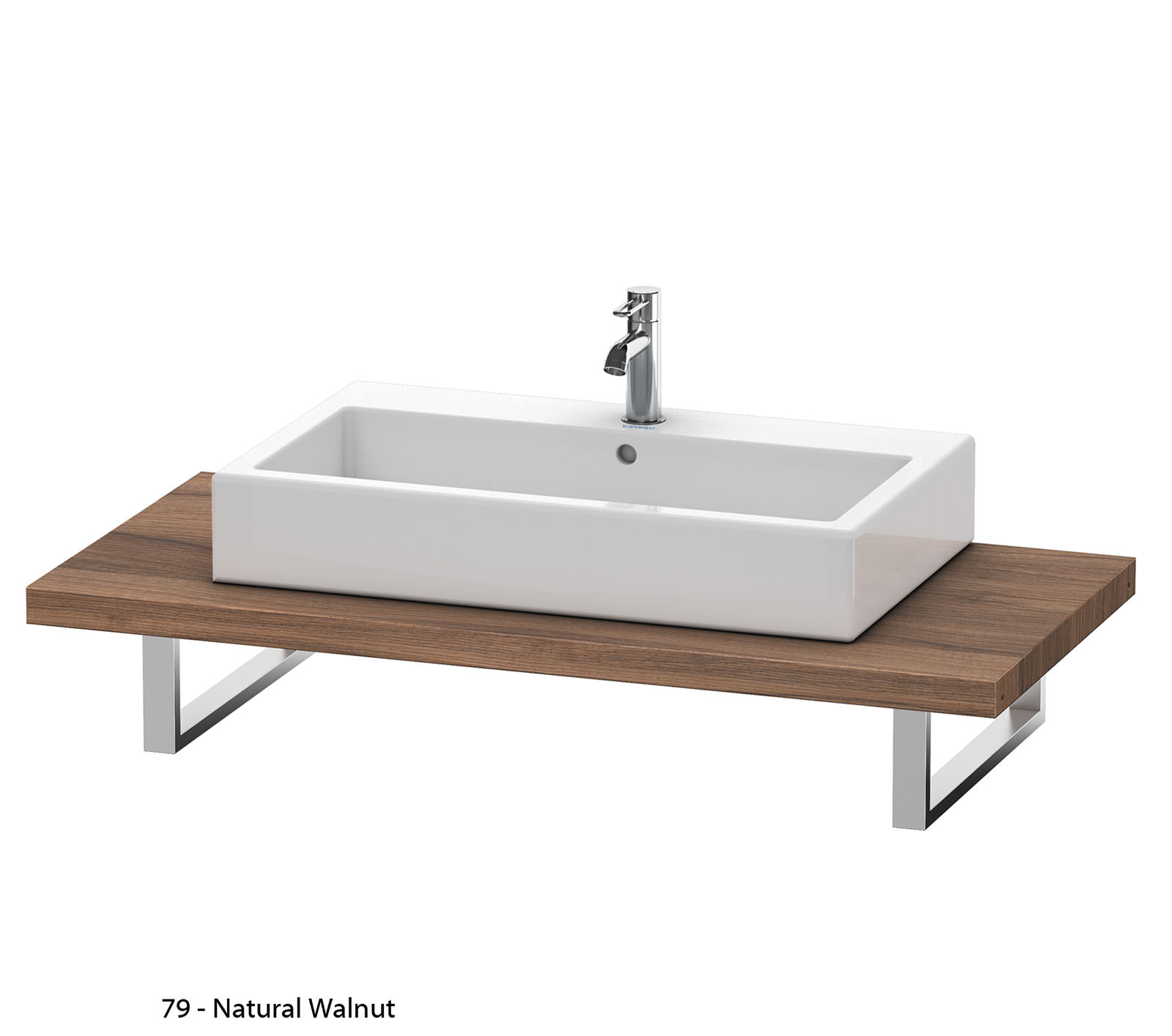 Duravit Delos 1 Cut Out Console White Matt DL020C01818