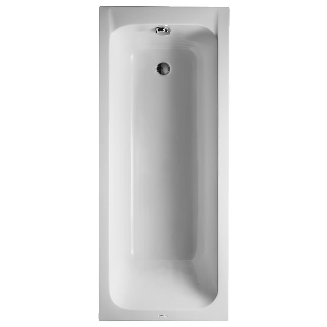 Duravit DCode 1700 x 700mm BuiltIn Bath With Support Feet Outlet In