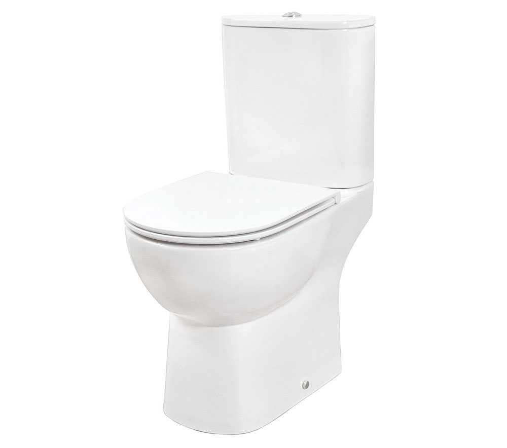 Phoenix Curve Close Coupled Open Back Wc With Soft Close Seat And Cover