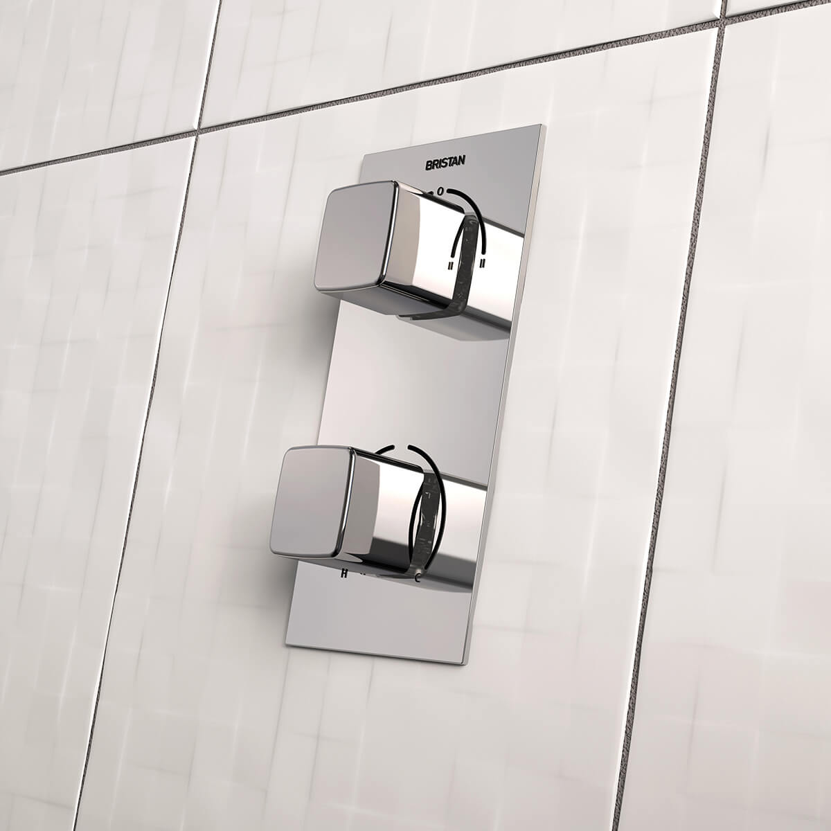 Bristan Cobalt Thermostatic Dual Control Shower Valve With Two Diverter
