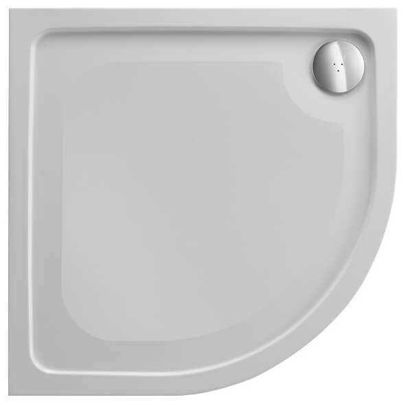 Just Trays JTFusion 2 Upstand Quadrant AntiSlip Shower Tray With Waste