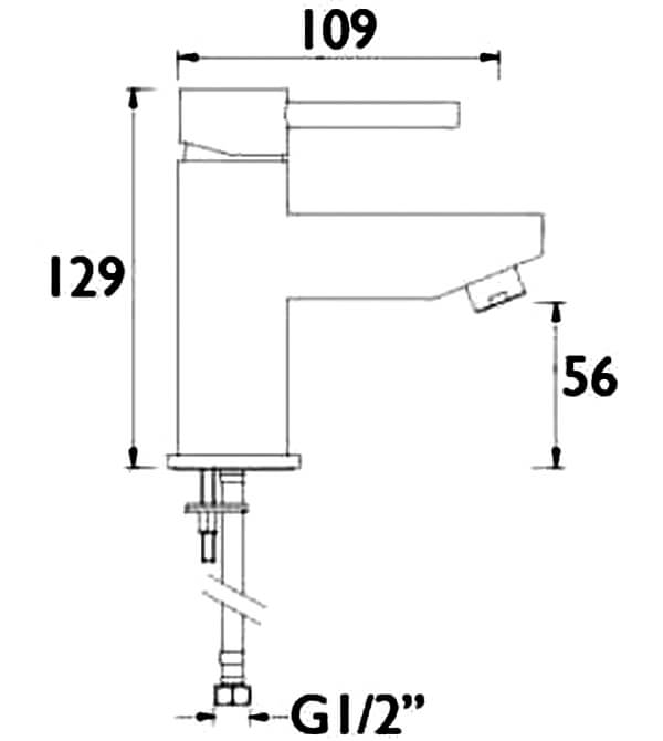 Bristan Blitz Cloakroom Basin Mixer Tap - BTZ SMBAS C