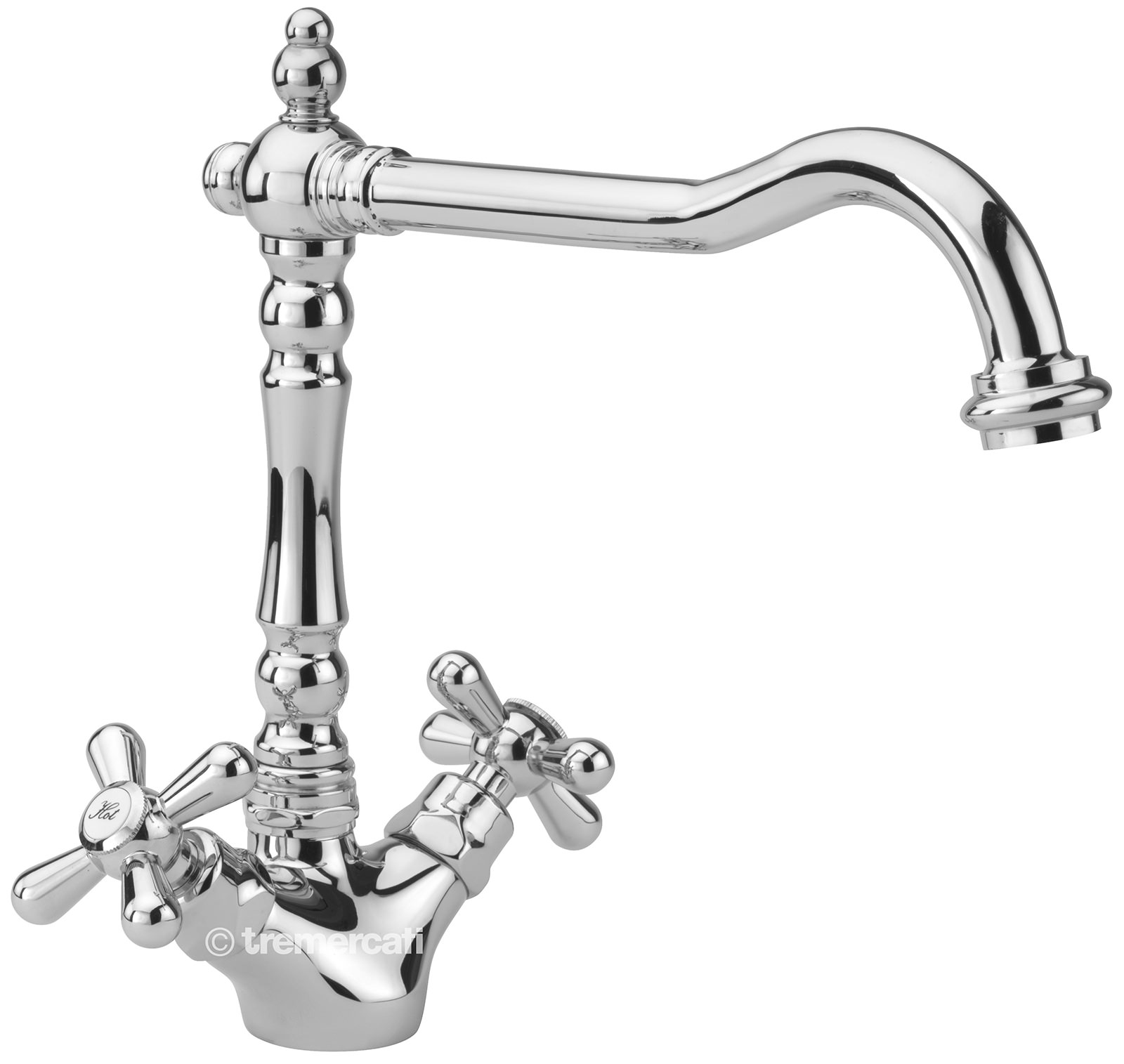 Traditional FRENCH CLASSIC Mono Kitchen Sink Mixer Tap CHROME 