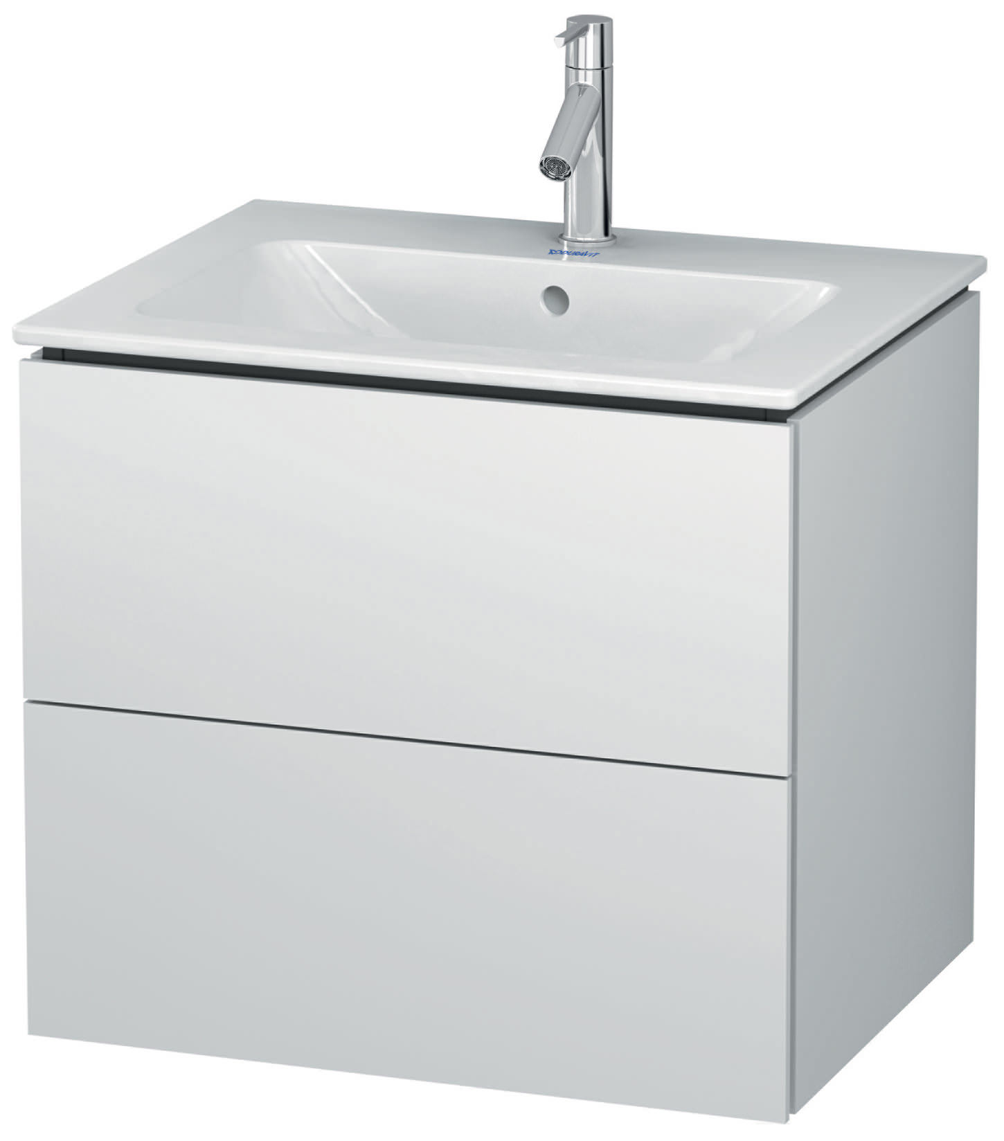 Duravit L-Cube Wall Mounted 2 Drawer Vanity Unit For Me-By-Starck Basin
