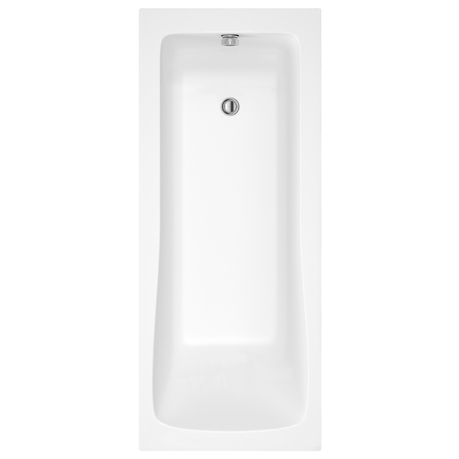 1400mm x 700mm x 370mm 1400mm x 700mm Nuie White NBA404 Linton ǀ Modern Bathroom Single Ended Square Bath