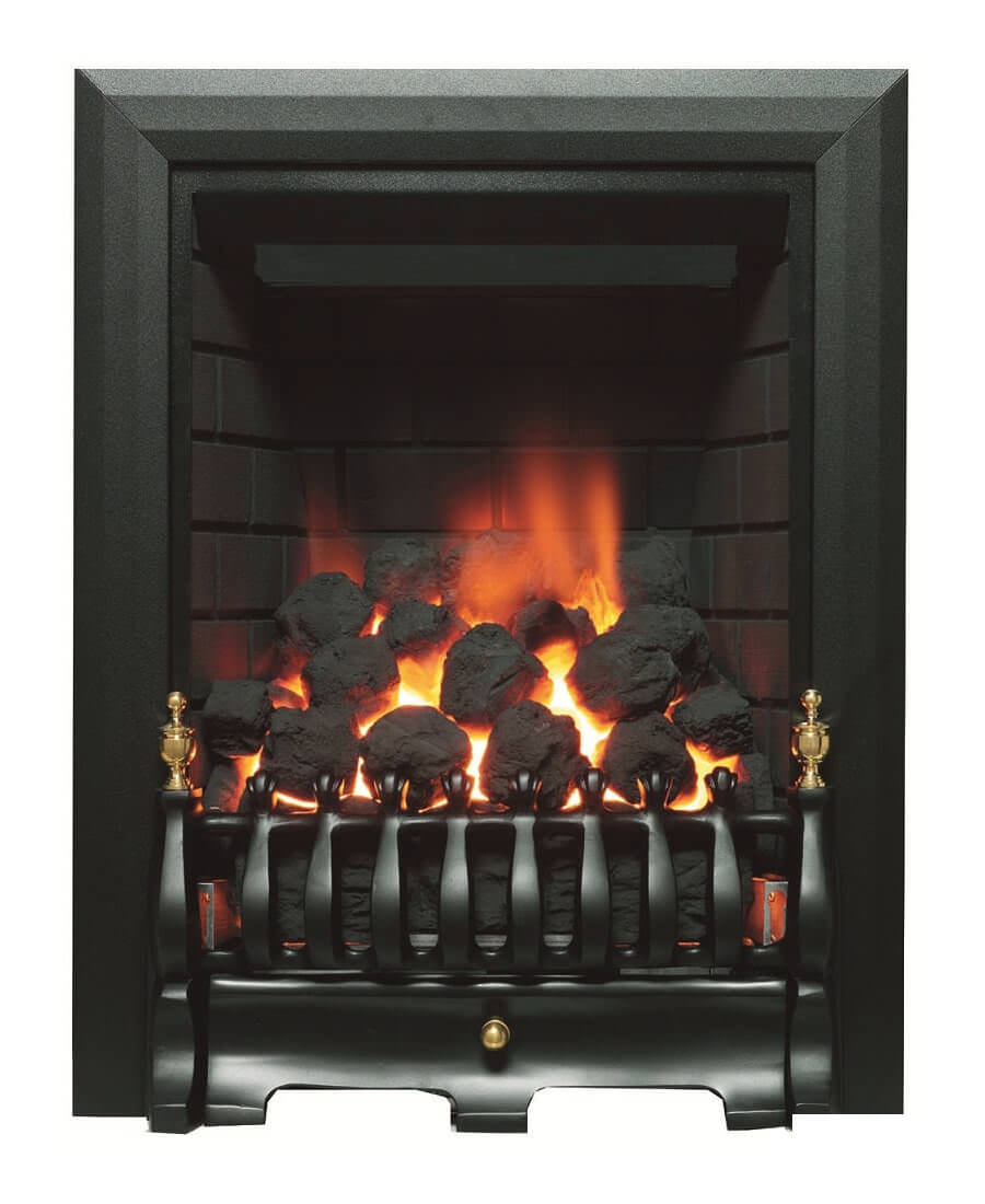 Be Modern Classic Traditional Full Depth Inset Gas Fire Black 9571