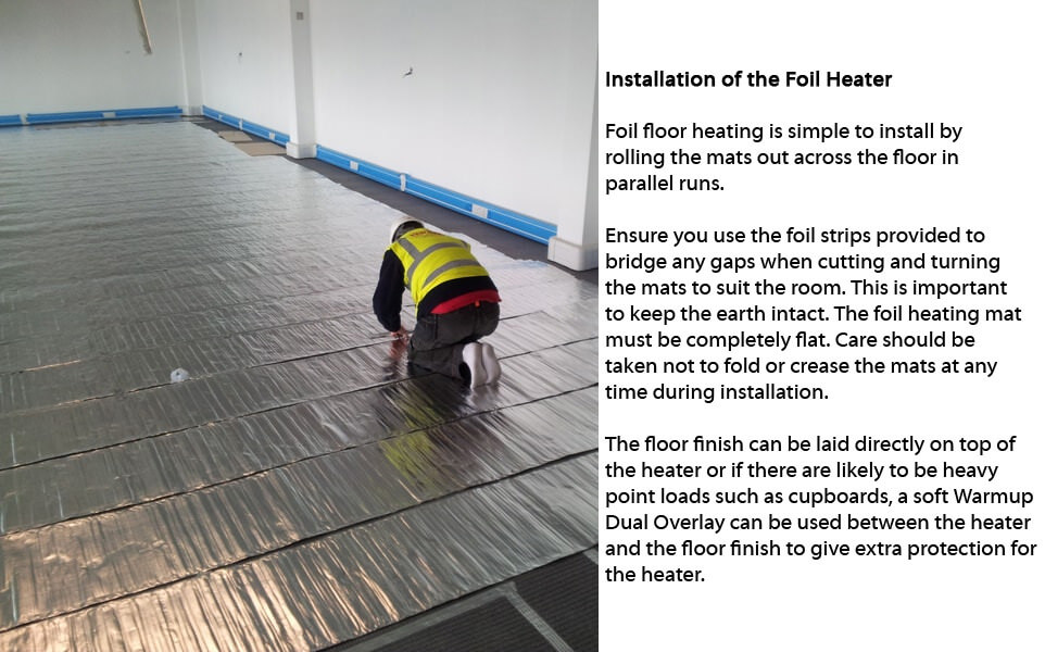 Warmup Foil Heater Electric Underfloor, Warmup Floor Heat