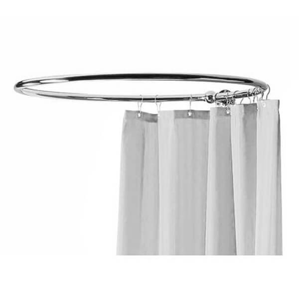 Hudson Reed Round Curtain Shower Ring, Circle Shower Curtain Rod