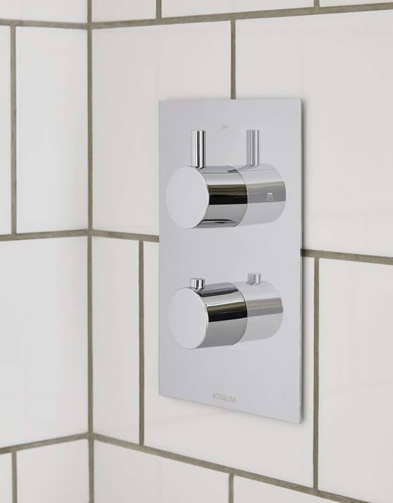 Aqualisa Rise DCV Dual Outlet Mixer Shower Valve HP Or Combi