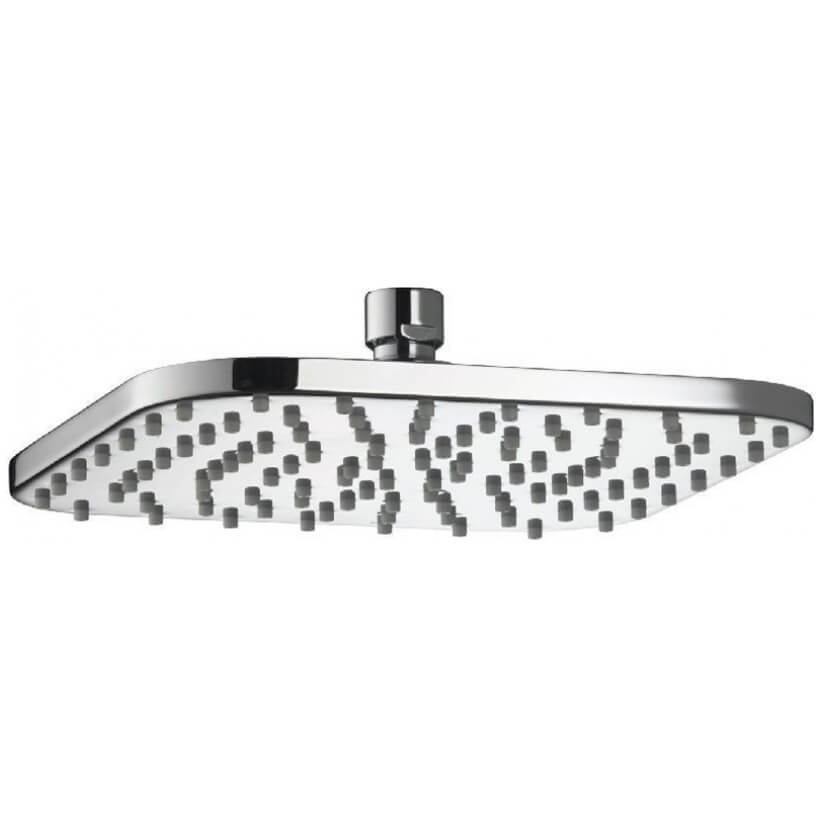 Aqualisa 200mm Thin Squoval Metal Fixed Shower Head | OPN1009