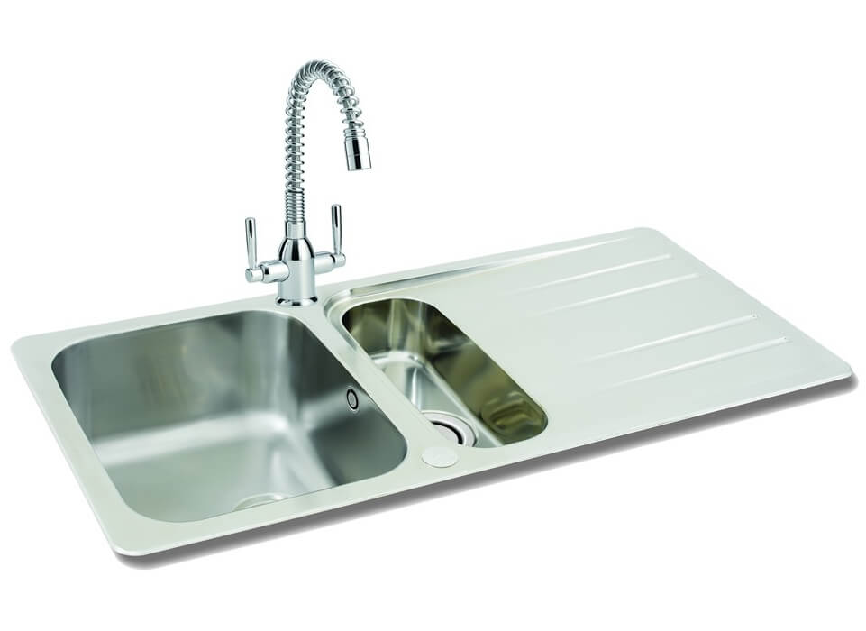 Carron Phoenix Cuba 150 Polished 1 5 Bowl Inset Kitchen Sink