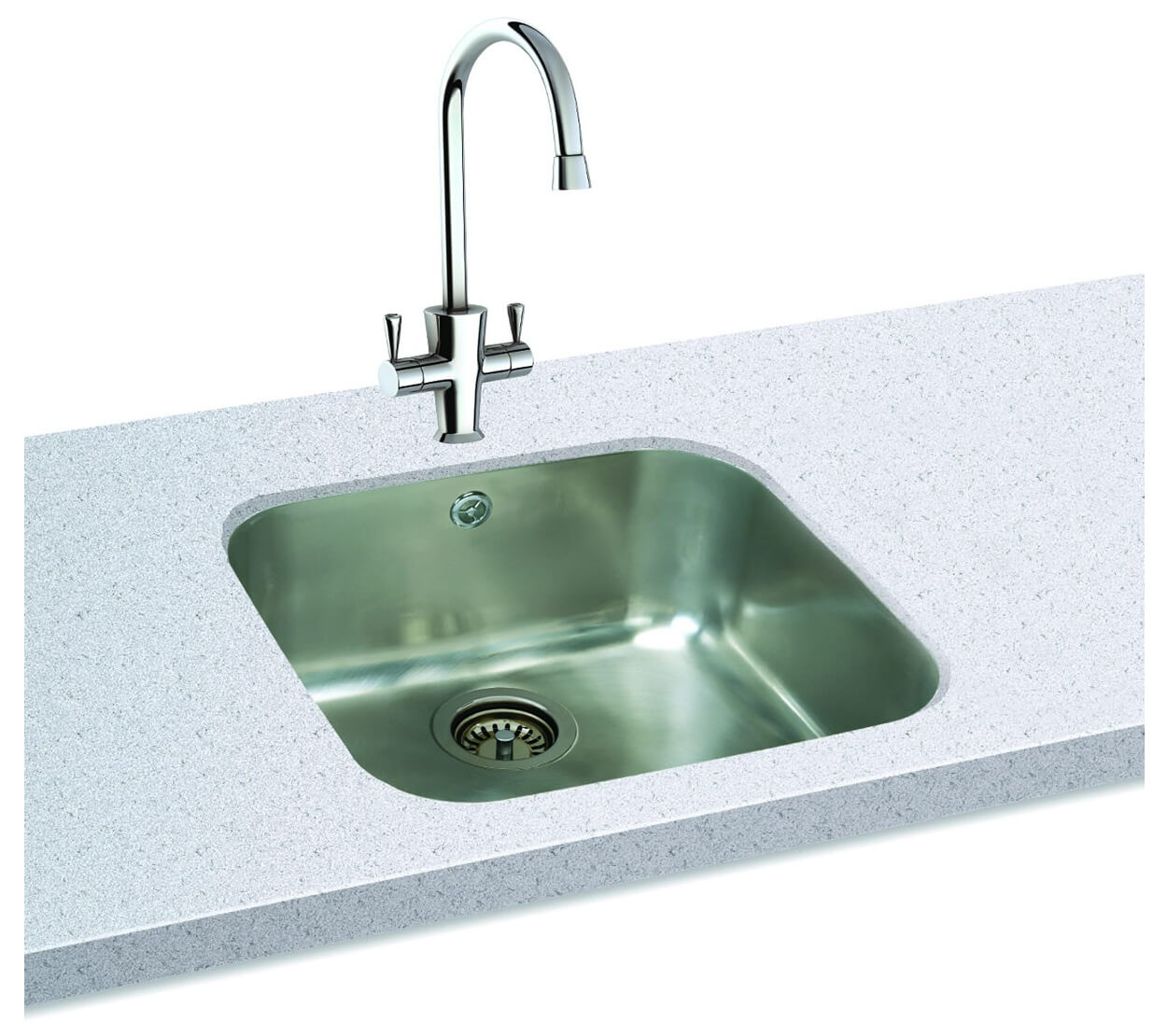 Carron Phoenix Zeta 105u Polished 1 0 Bowl Undermount Kitchen Sink