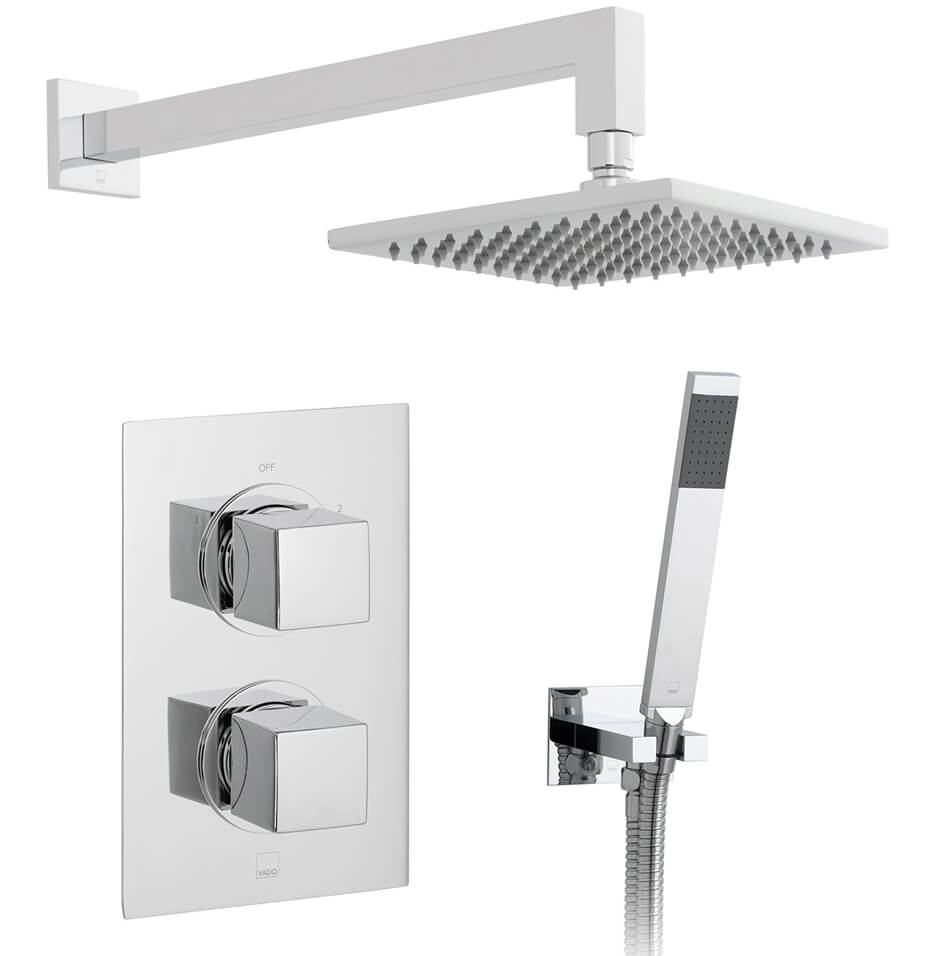 Vado Mix 2 Outlet Thermostatic Shower Package With Mini Shower Kit ...