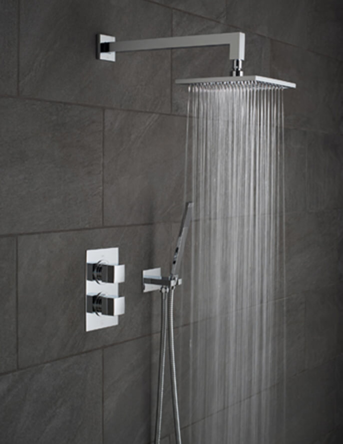 Vado Mix 2 Outlet Thermostatic Shower Package With Mini Shower Kit ...