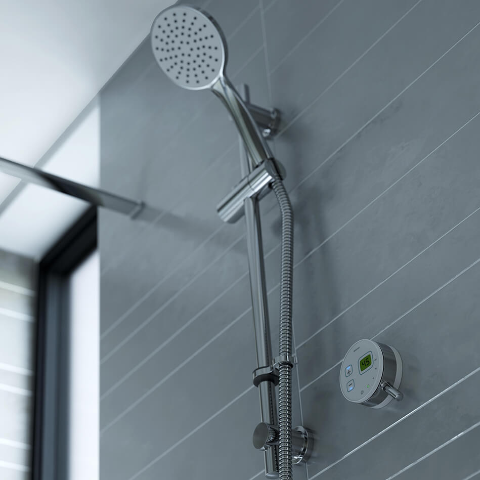 Bristan Artisan Evo Black Thermostatic Digital Mixer Shower Valve With ...