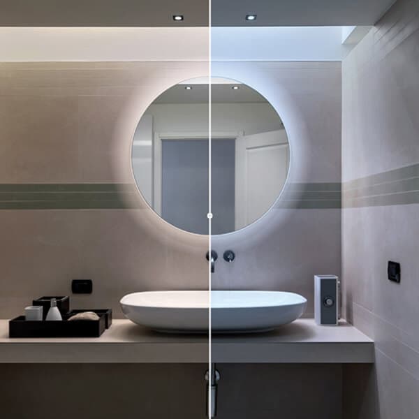 Hib Theme 60 Led Illuminated 600mm, What Size Mirrors For 60 Inch Double Sink Vanity Unit