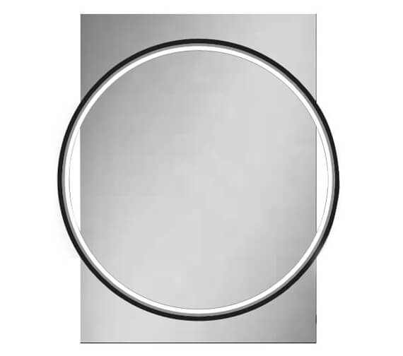 Hib Solas 50 Led Illuminated 500 X, Chrome Frame Circular Mirror