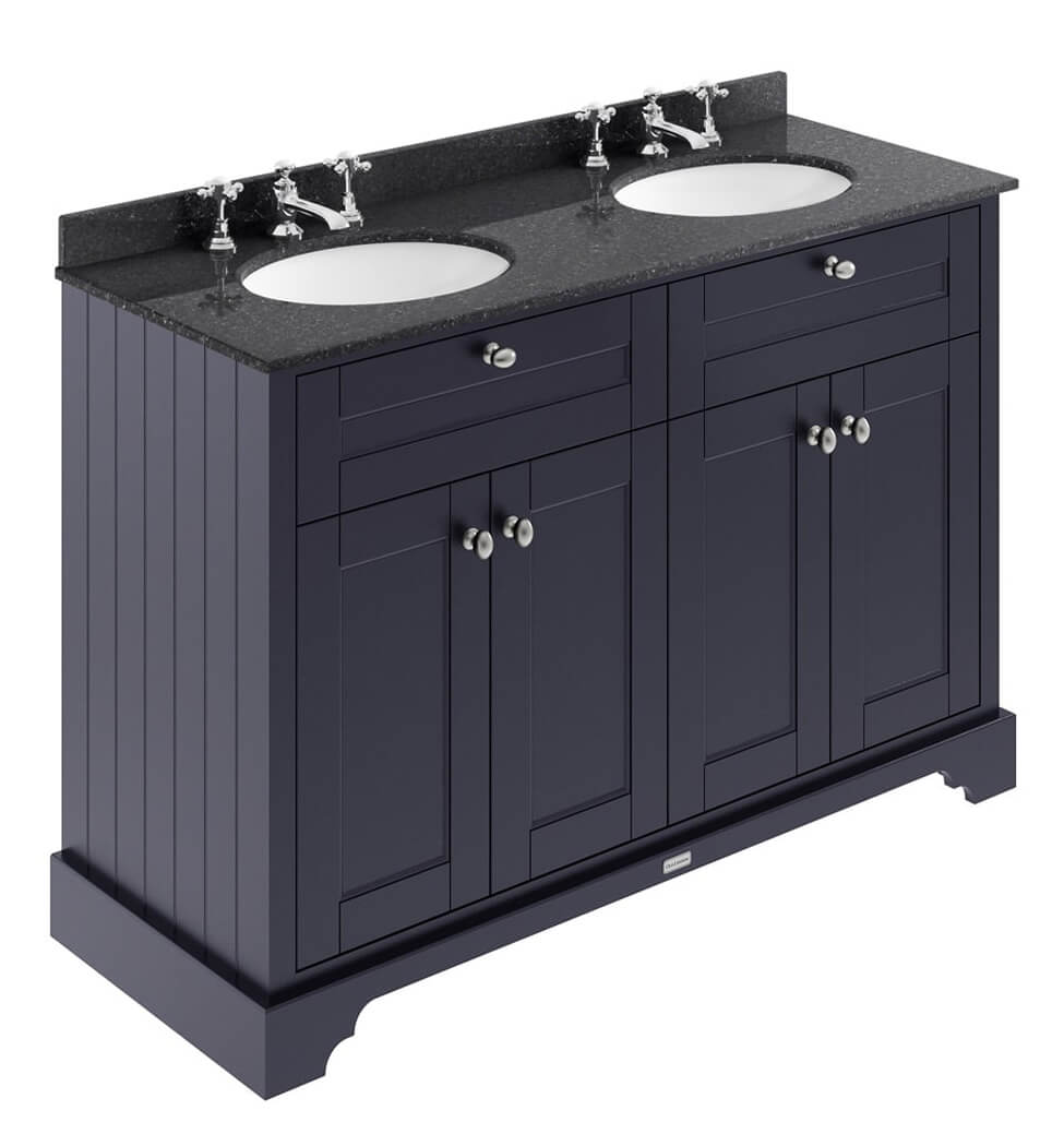 Floor Standing Unit And Double Basin, Double Basin Vanity Unit With Toilet