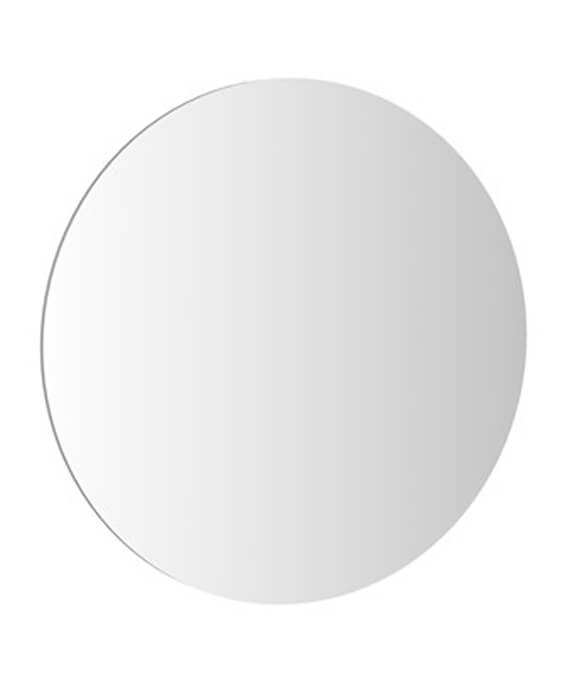 Crosswater Infinity 500mm Round Mirror, Round Mirror With Black Frame 9 6 In