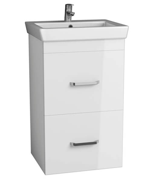 Roca Maxi 450mm 2 Drawer Vanity Unit