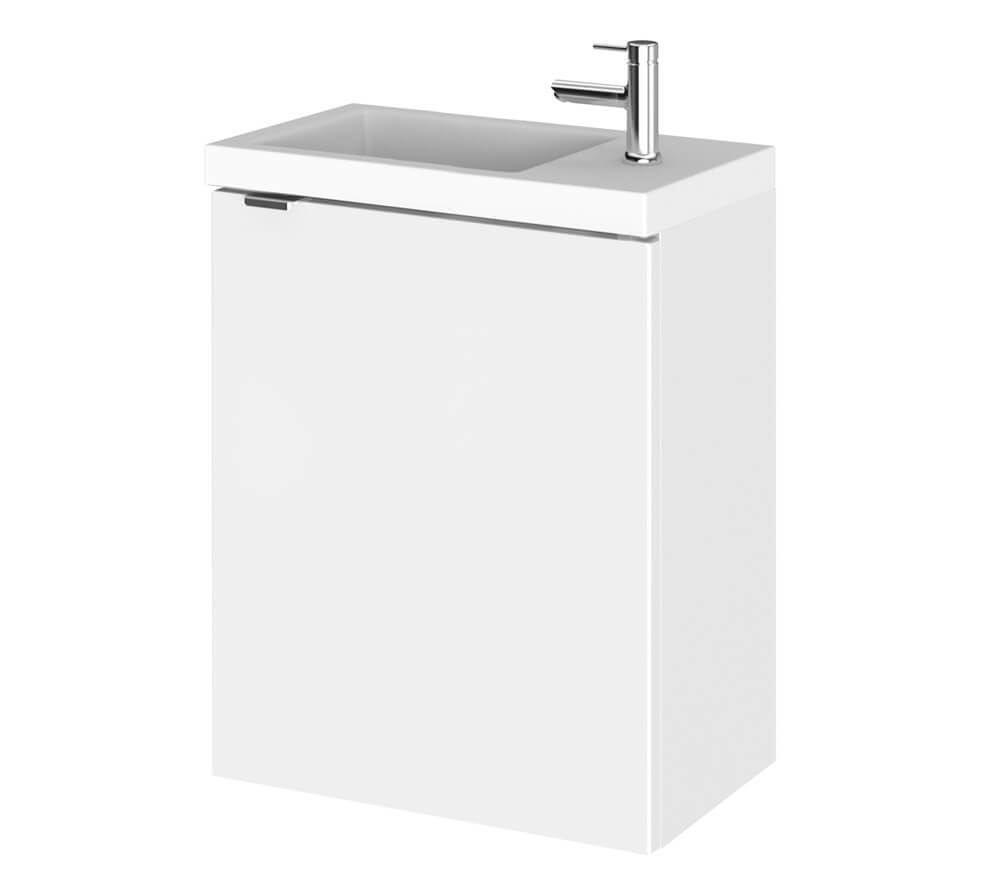 Wall Hung Compact Vanity Unit And Basin, Wall Hung Vanity Unit For Cloakroom