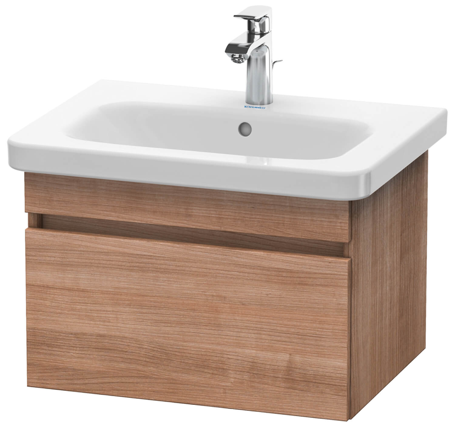 Duravit DuraStyle 580mm Natural Walnut Vanity Unit With 650mm Basin