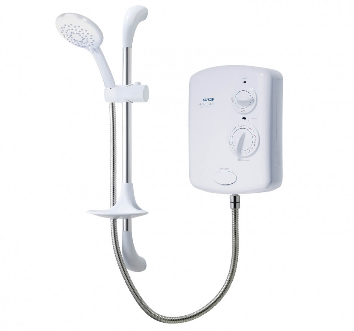 Triton Alicante 8.5KW White And Chrome Electric Shower SPALCO8WC