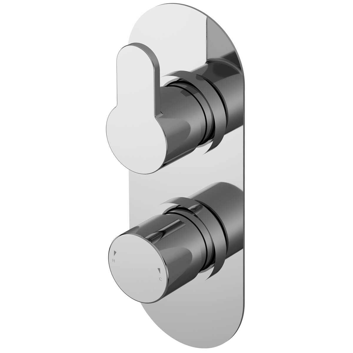 Nuie Arvan Twin Thermostatic Concealed Shower Valve