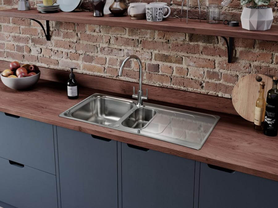 Rangemaster Houston 985 x 508mm MicroSheen Finsh 1.5 Bowl Inset