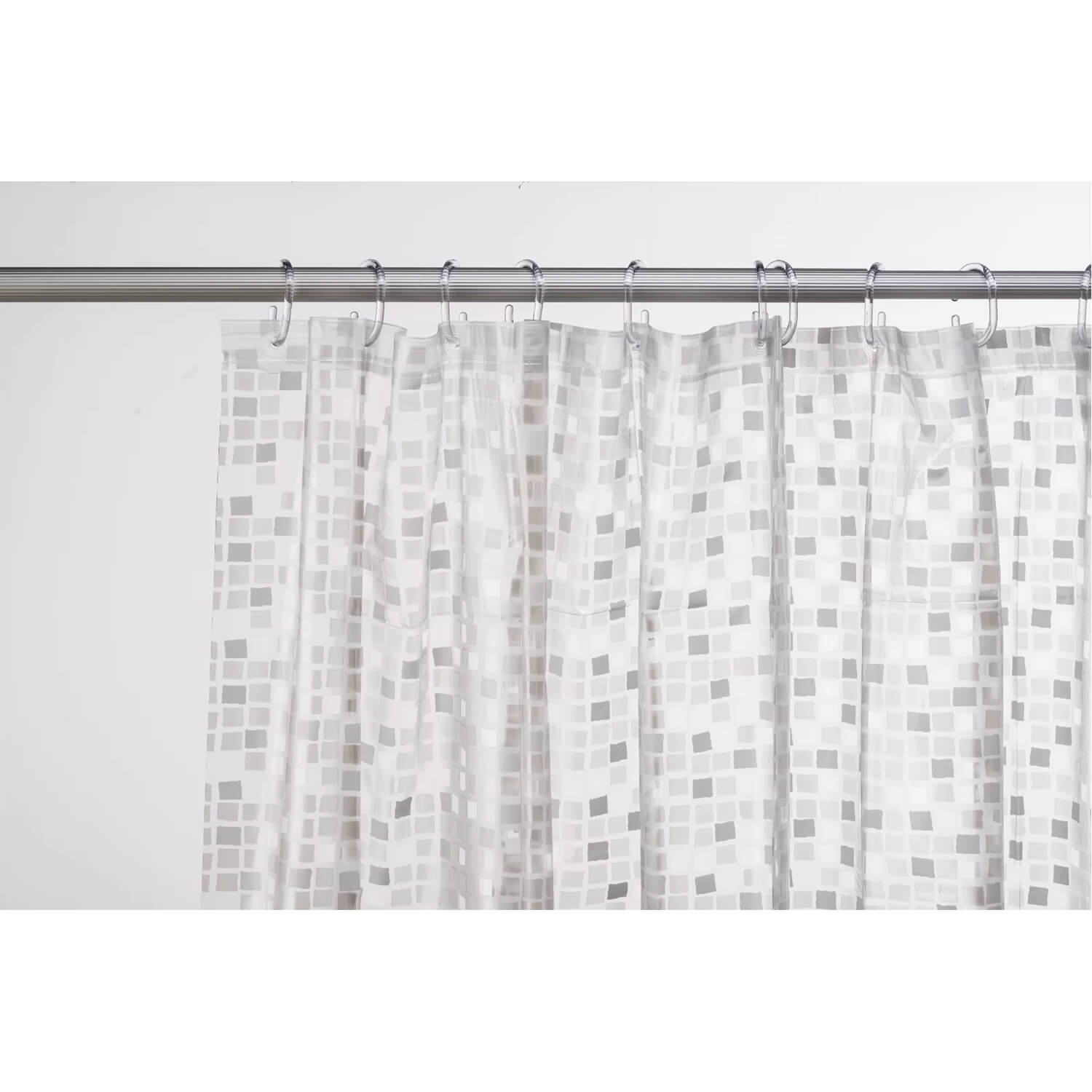 Croydex Op Circles Textile Shower Curtain 