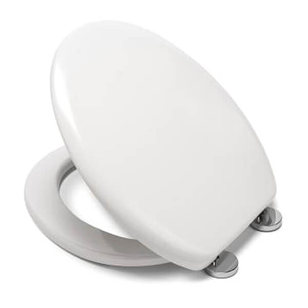 Croydex FlexiFix Grasmere Non Slip White Toilet Seat