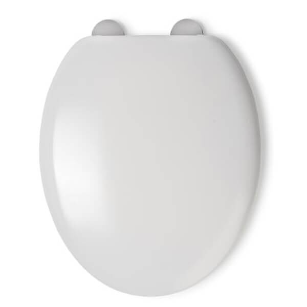 Croydex FlexiFix Grasmere Non Slip White Toilet Seat