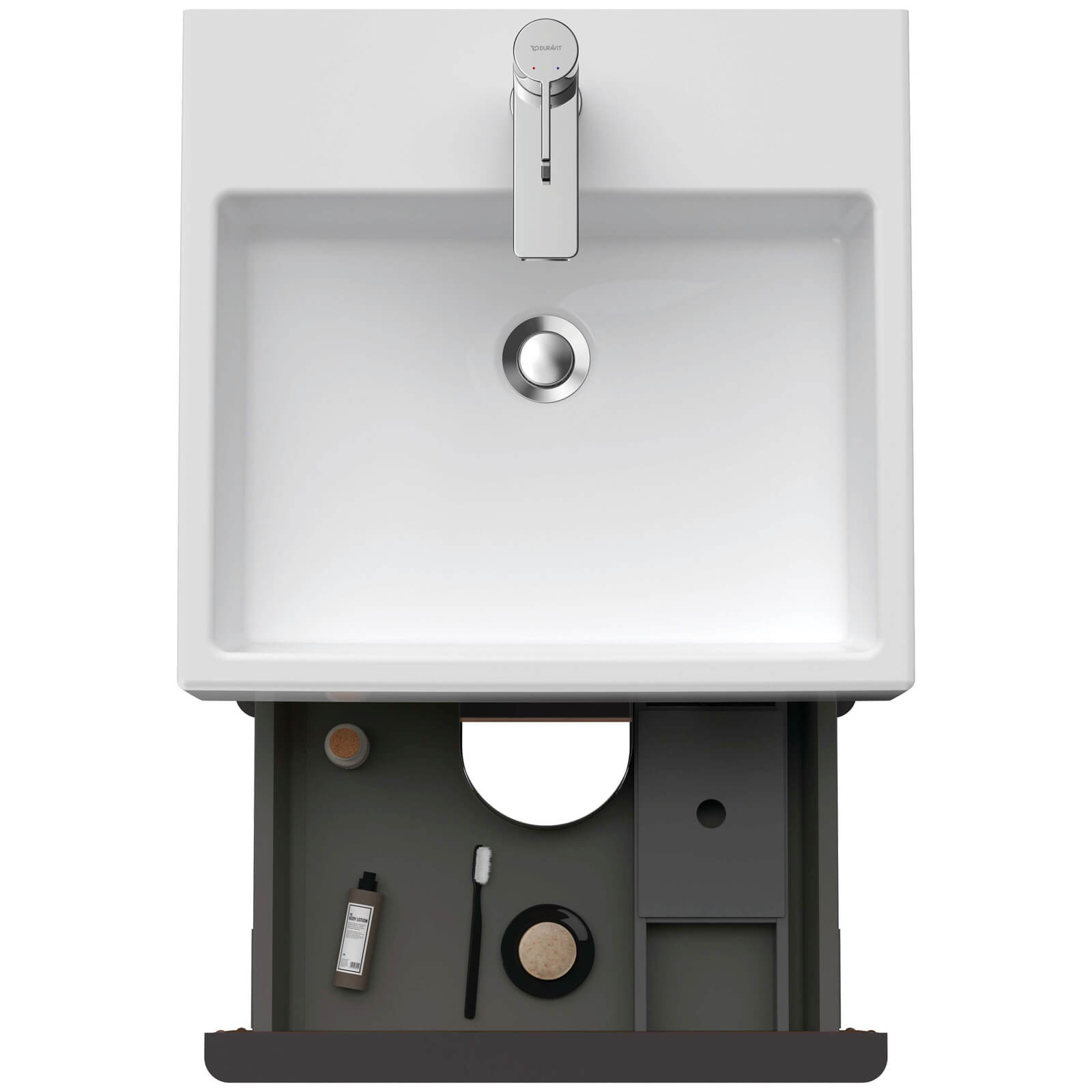 Duravit D-Neo Two Drawer Wall Mounted Vanity Unit For Vero Air Basin