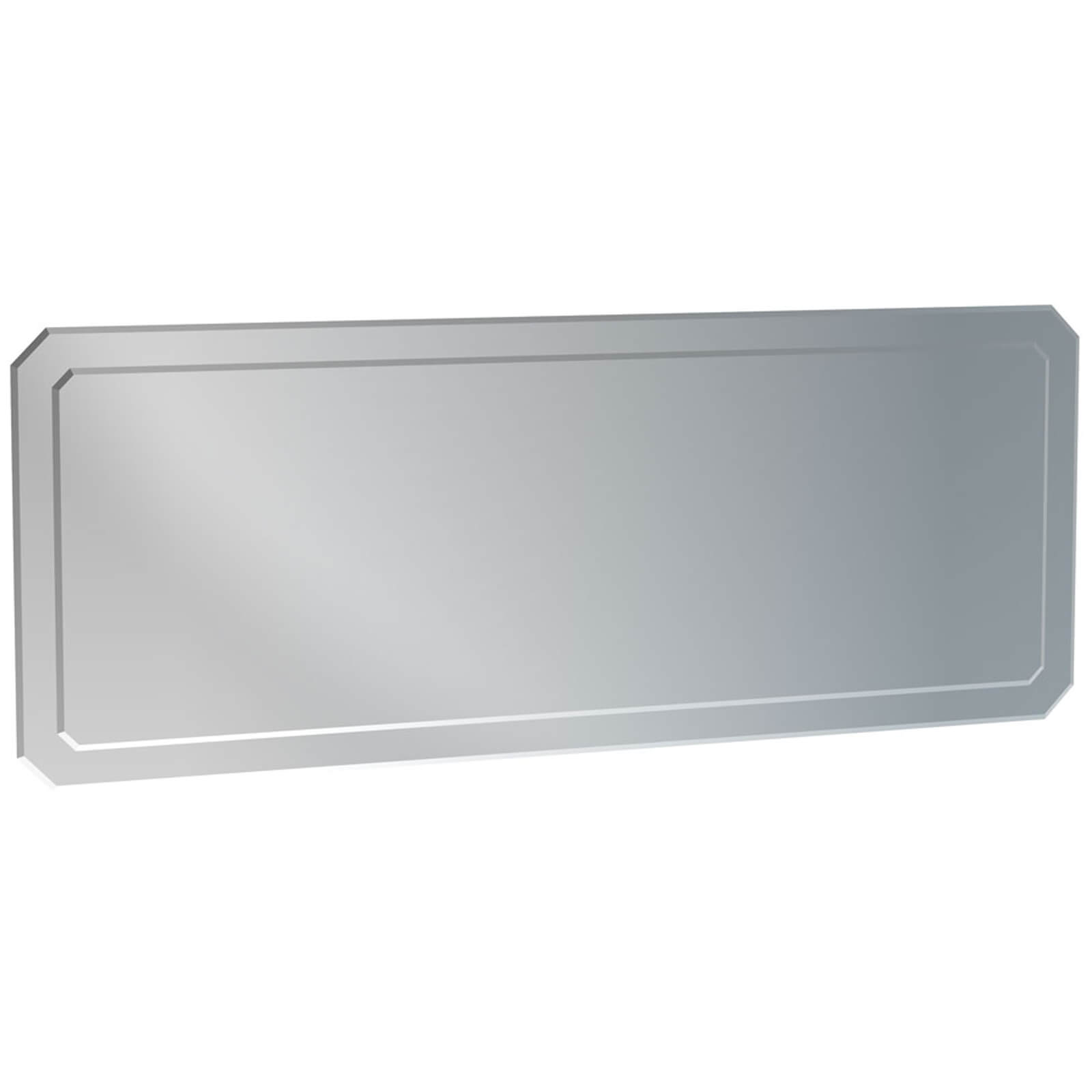 Saneux Regency White Double Layered Bevelled Mirror - RE040M
